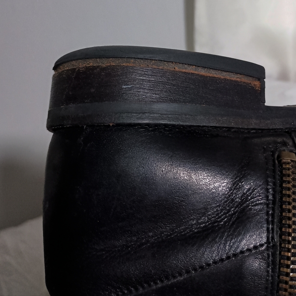 JCrew Black Knee-High Leather Riding Boots_9.5 - Picture 8 of 10